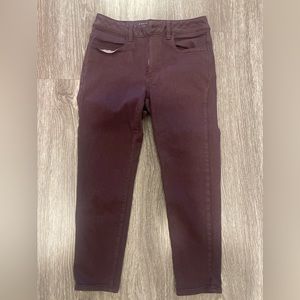American Eagle Maroon Jeans, Super Stretch, Size 6 Short